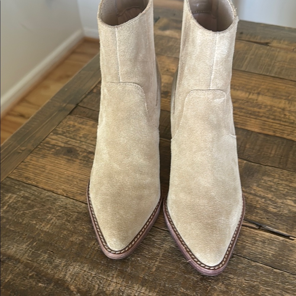 Women's Western  Tan Suede  Boots JCrew